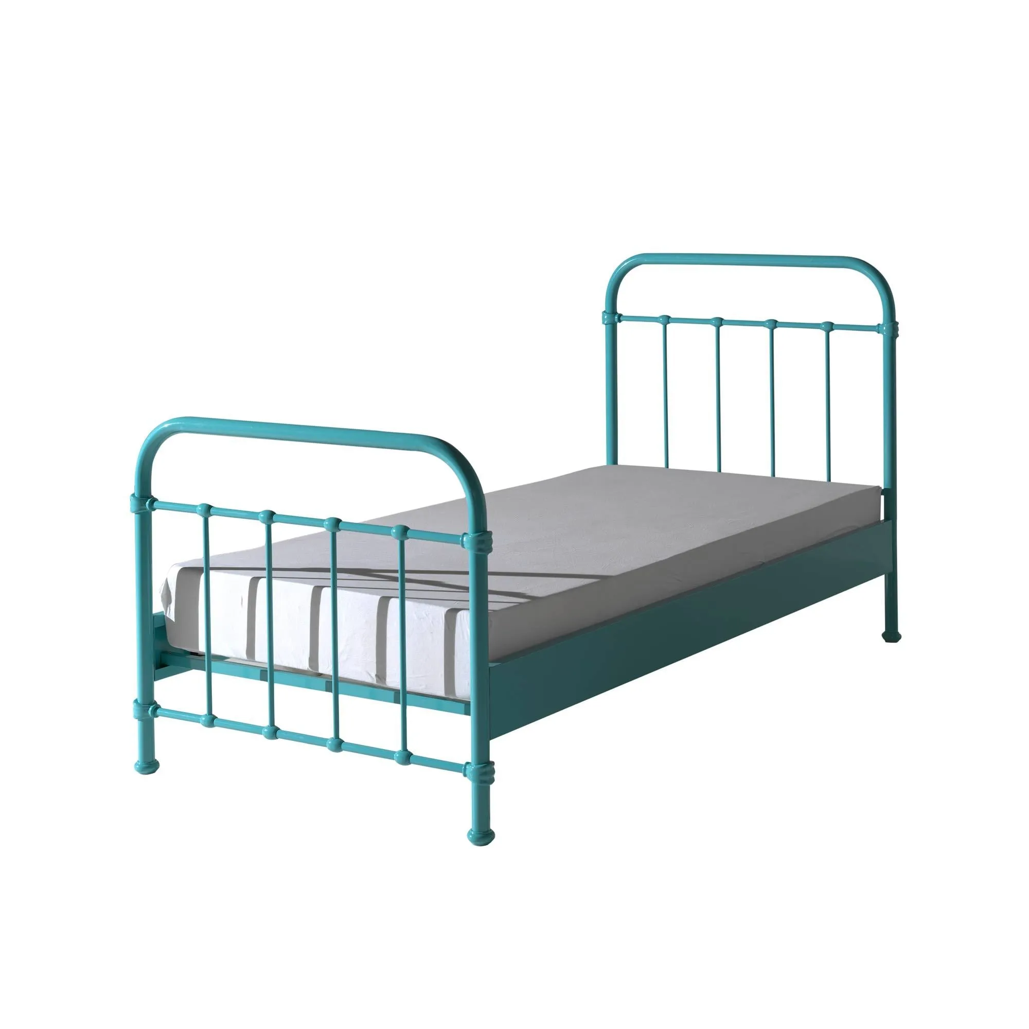 'New York' Metal Bed - Mint