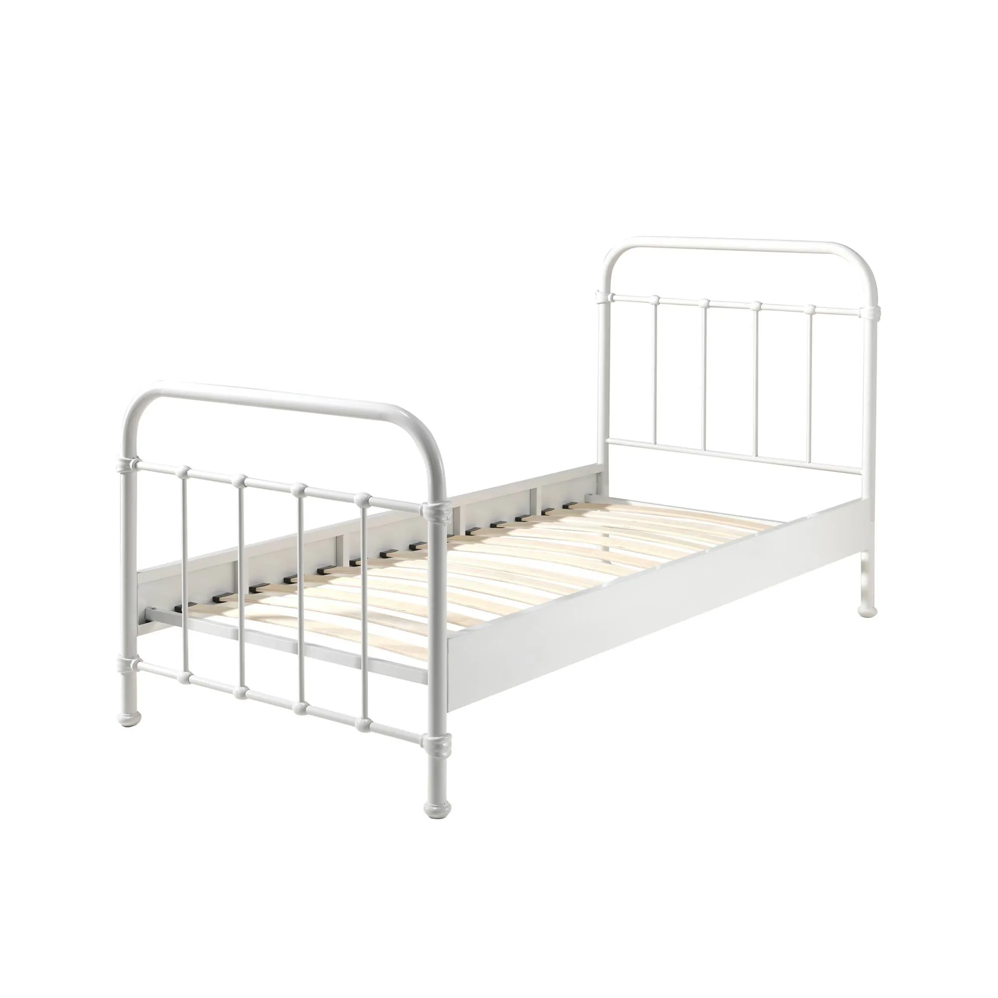 'New York' Metal Bed - White