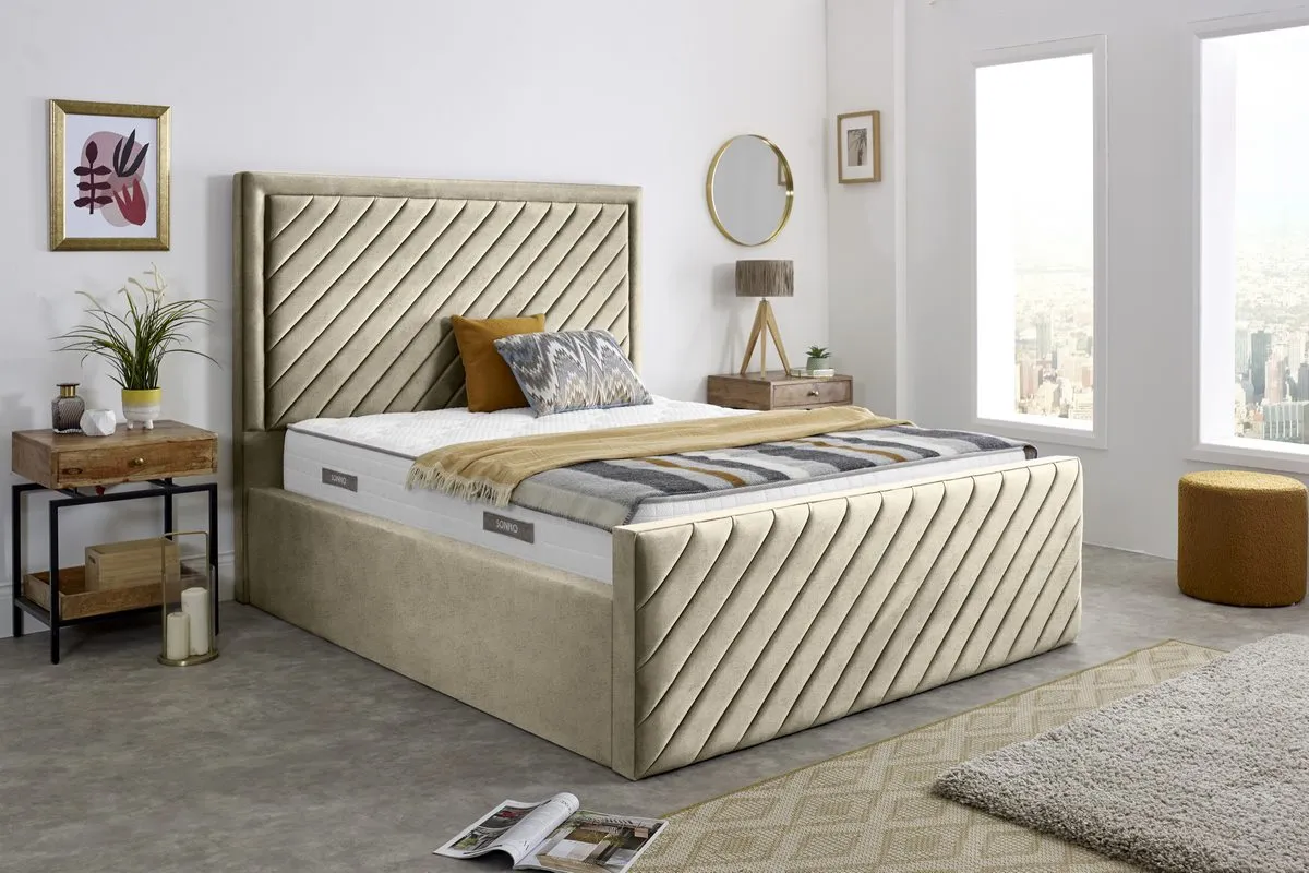 Oxford Upholstered Ottoman Bed