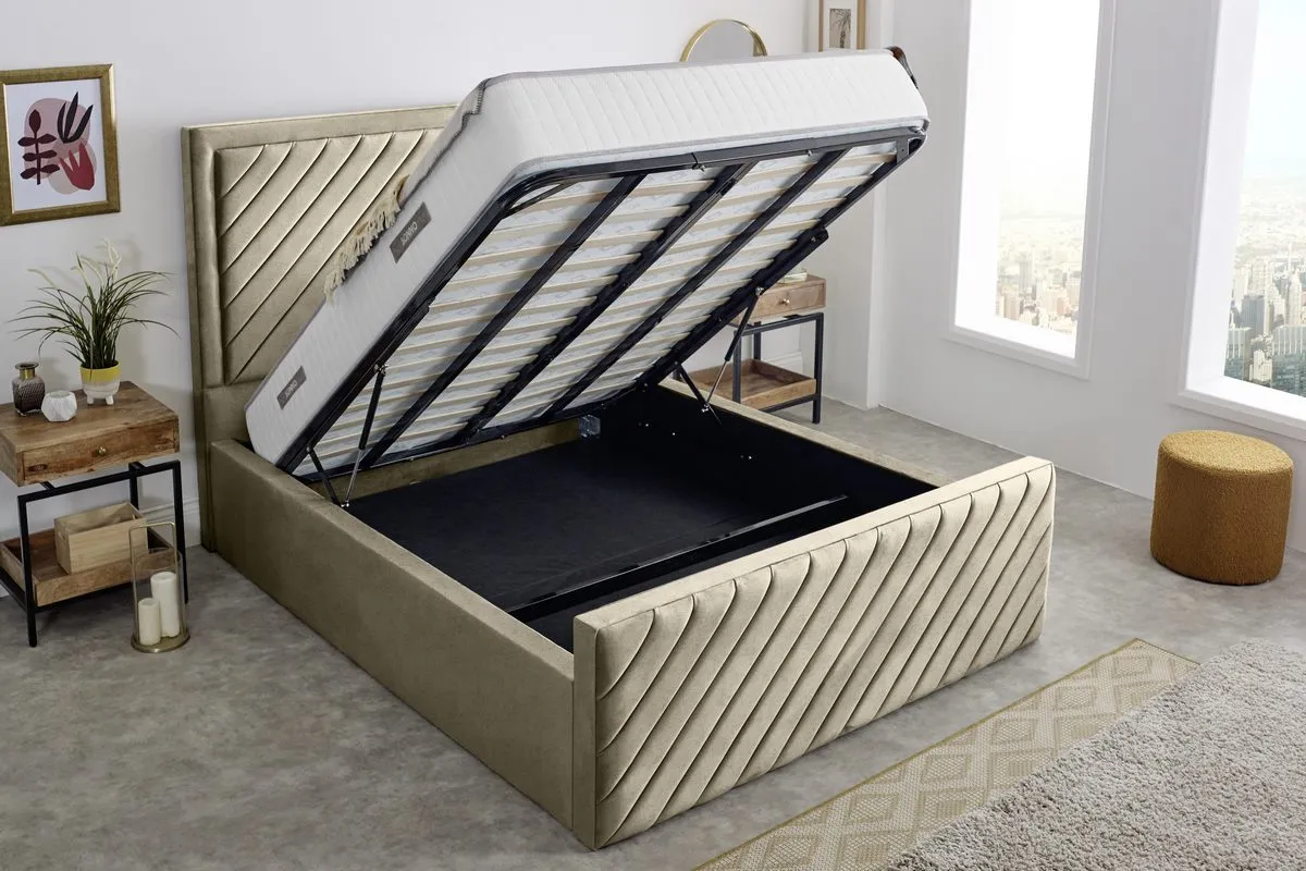 Oxford Upholstered Ottoman Bed