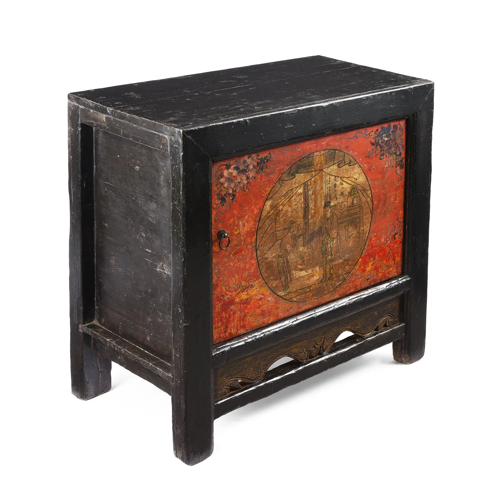 Painted Gansu Grain Store Sideboard - 19th Century