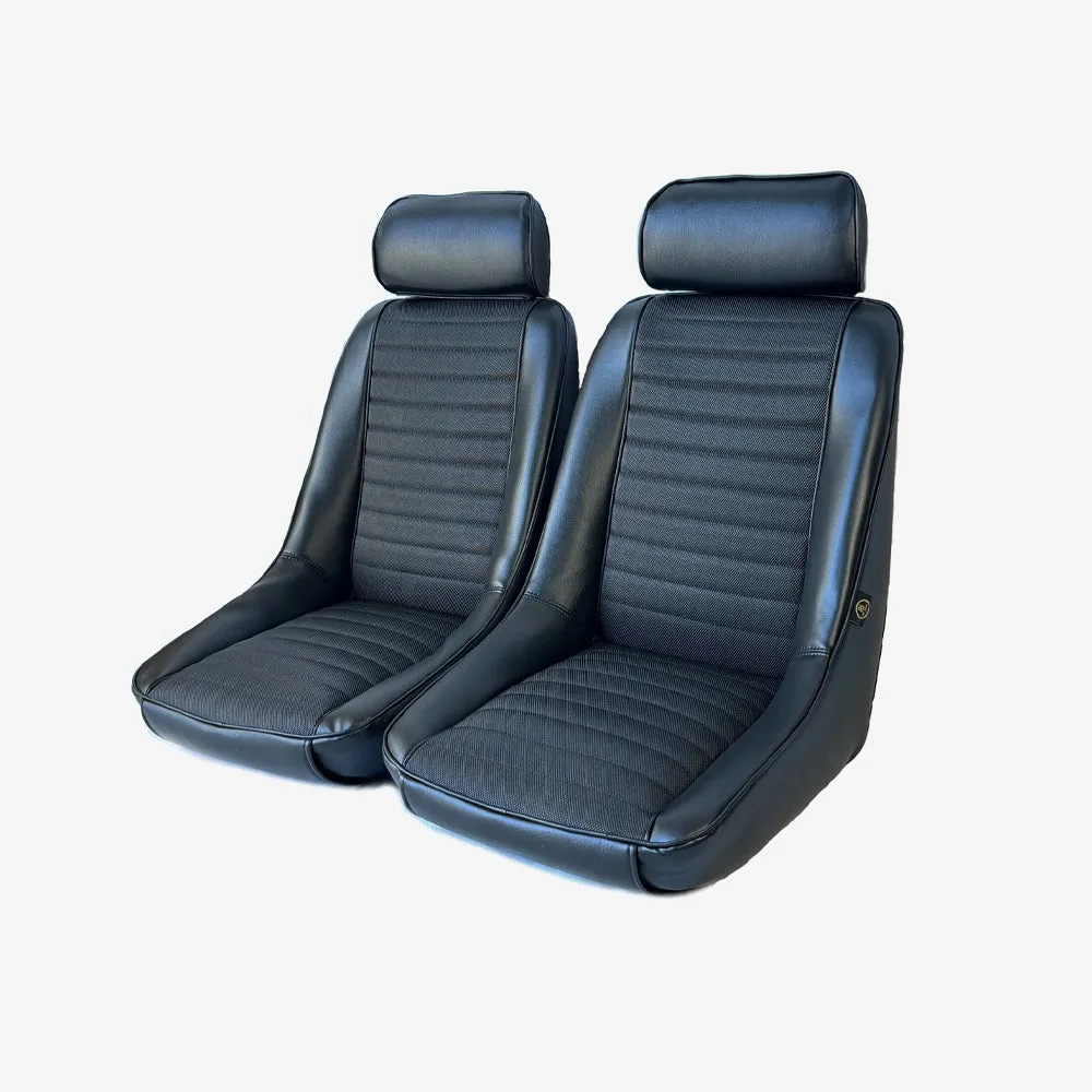 Pair BB1 Clubsport Classic Bucket Seats with Headrests   Universal Runners