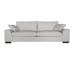 Phoenix Modern Minimalist Three Seater Linen Sofa / Lounge