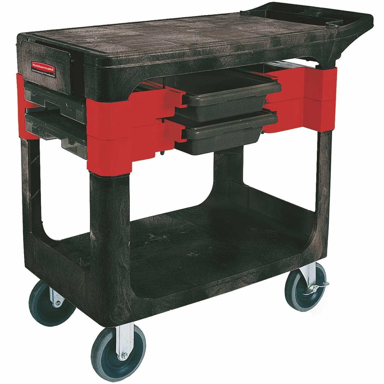 RUBBERMAID TRADER CART BLACK