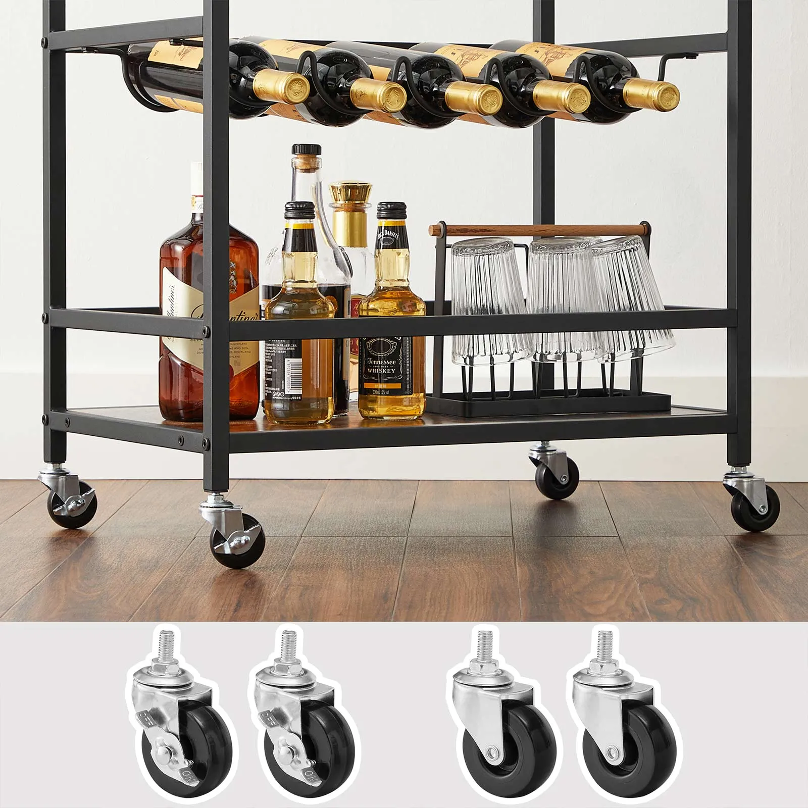 Serving Cart with Wheels