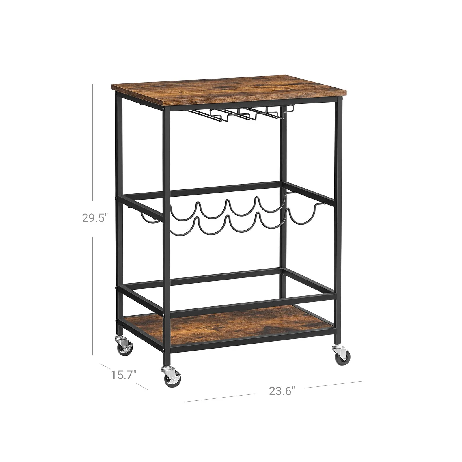 Serving Cart with Wheels