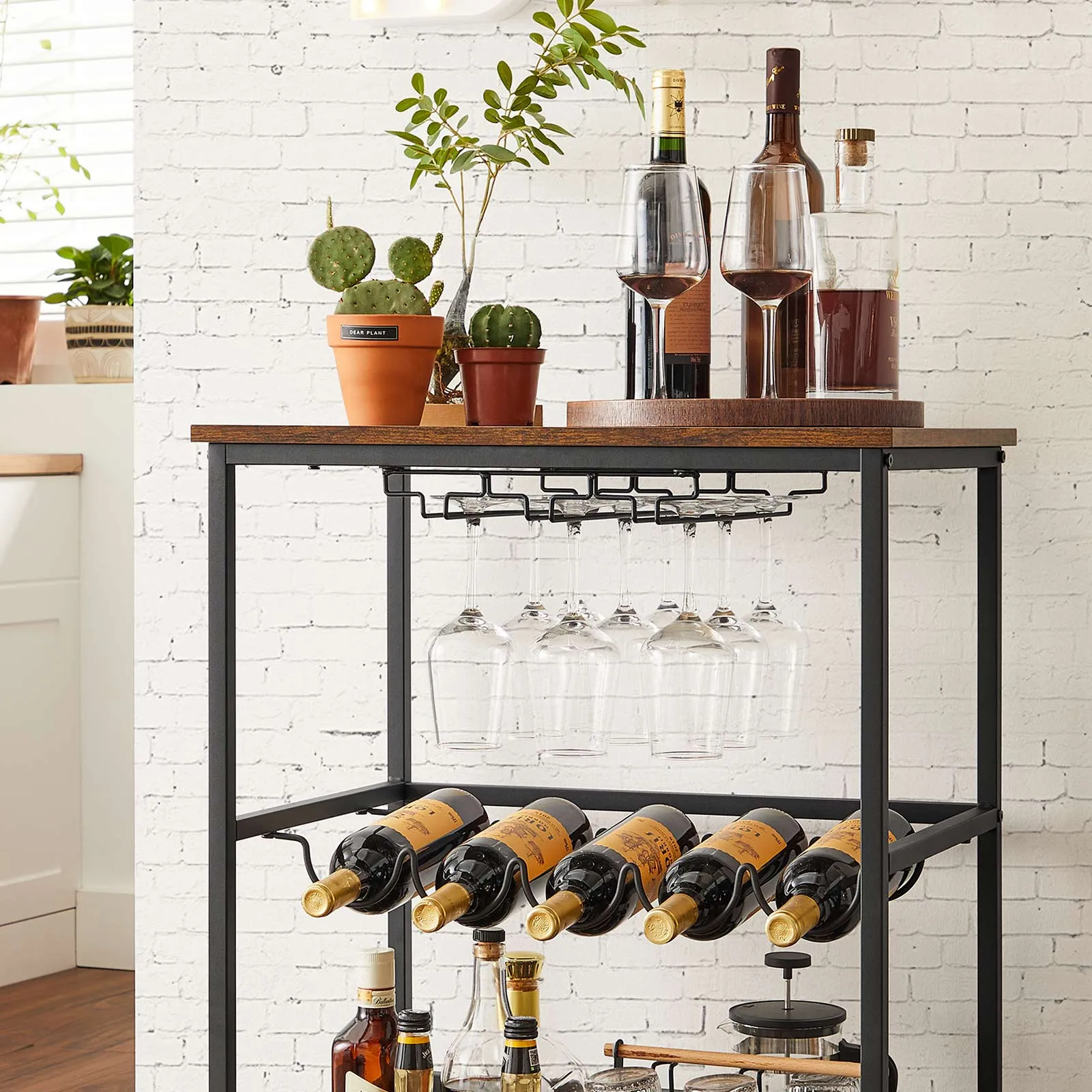 Serving Cart with Wheels