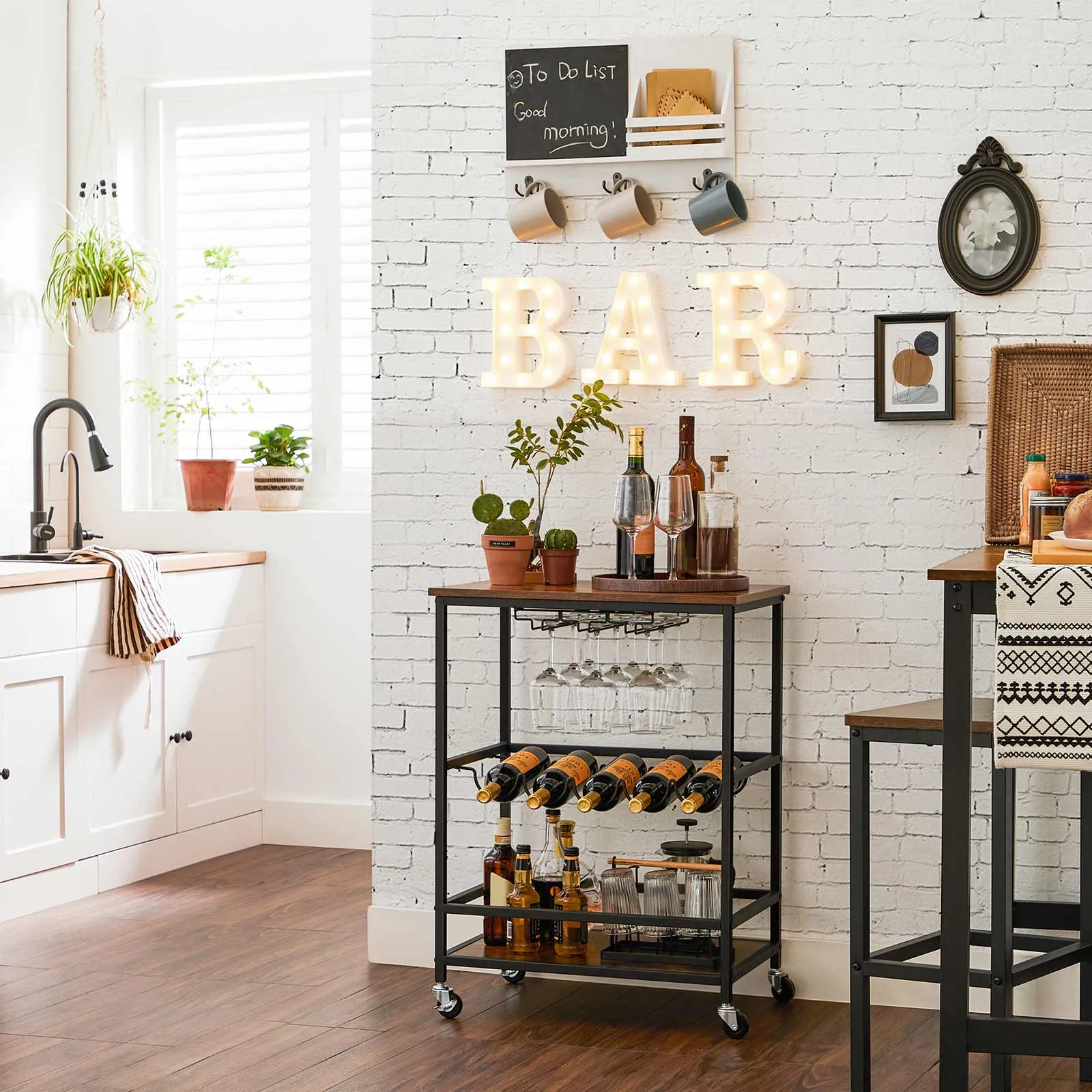 Serving Cart with Wheels