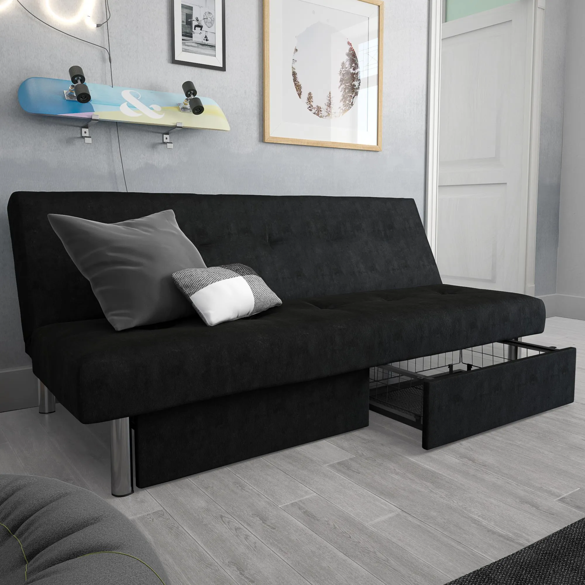 Sola Storage Futon Sofa Bed