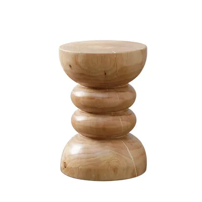 Solid Log Wood Stool