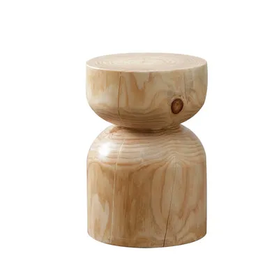 Solid Log Wood Stool