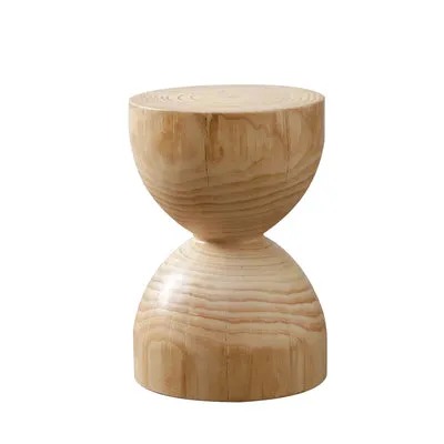 Solid Log Wood Stool