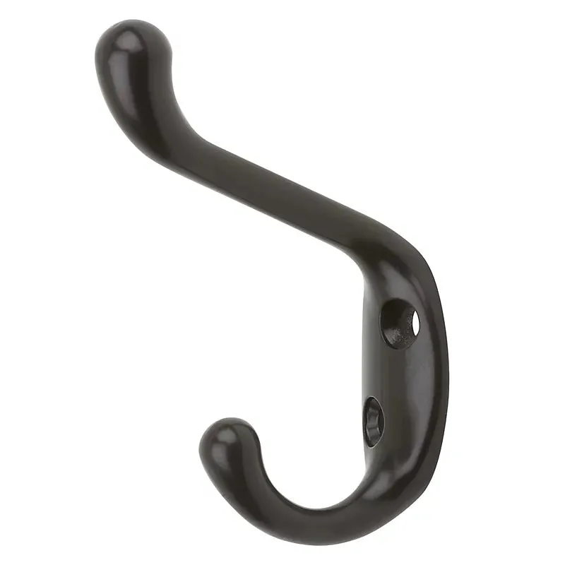 Stanley National Hardware 3 1/2" Basic Coat & Hat Hooks in Oil Rubbed Bronze