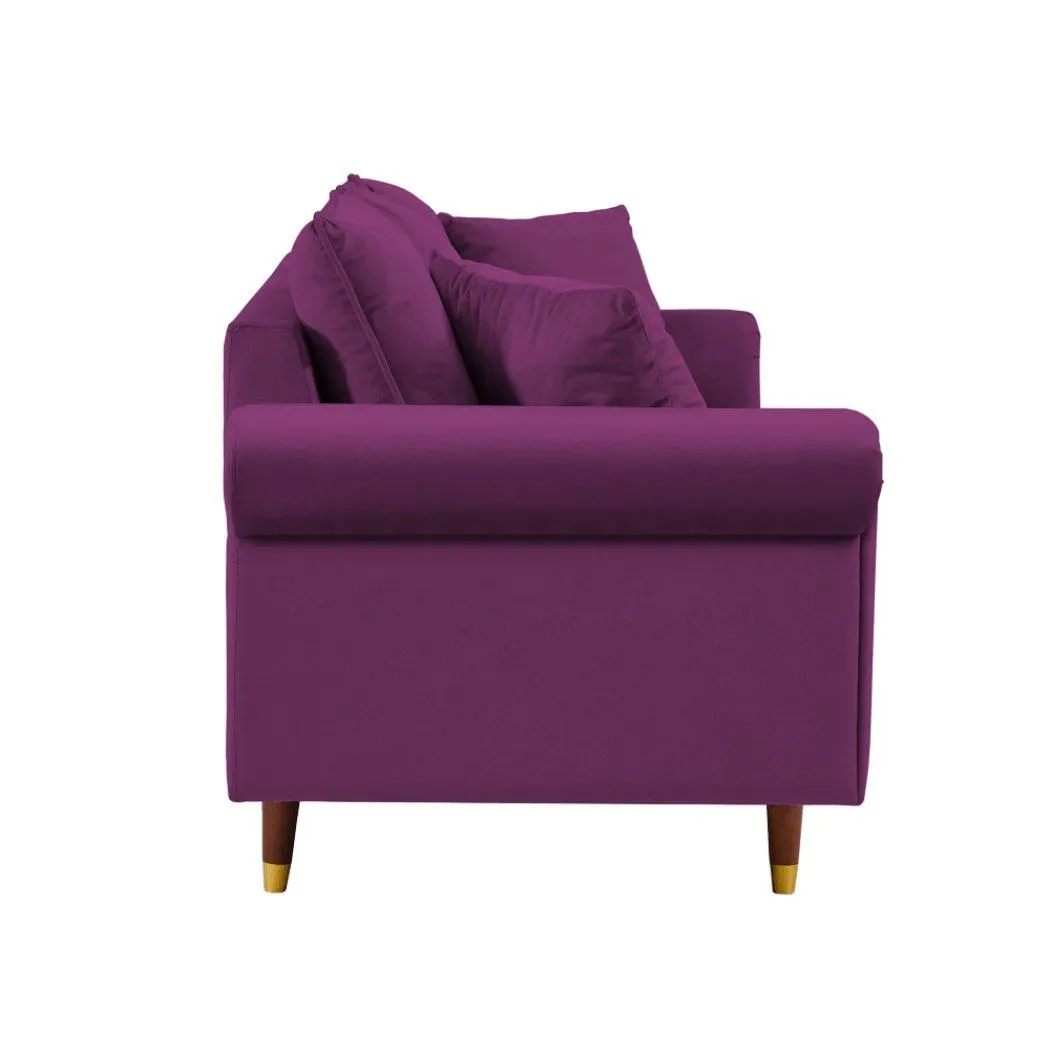 Straight Line Sofa Set in Purple