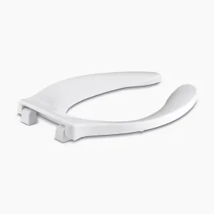 Stronghold Quiet-Close Elongated Toilet Seat in White