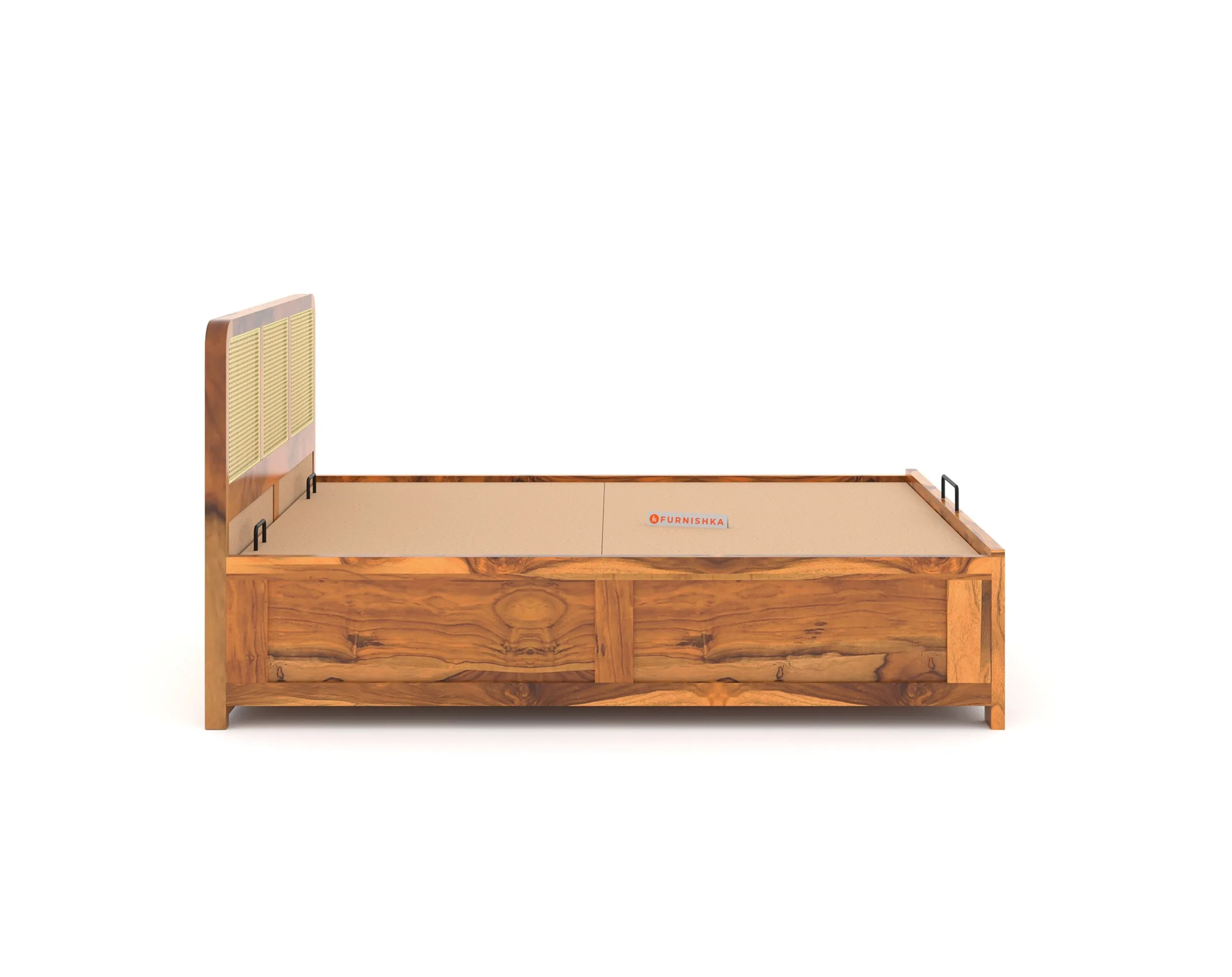 Tamara Queen Size Hydraulic Bed in Teak