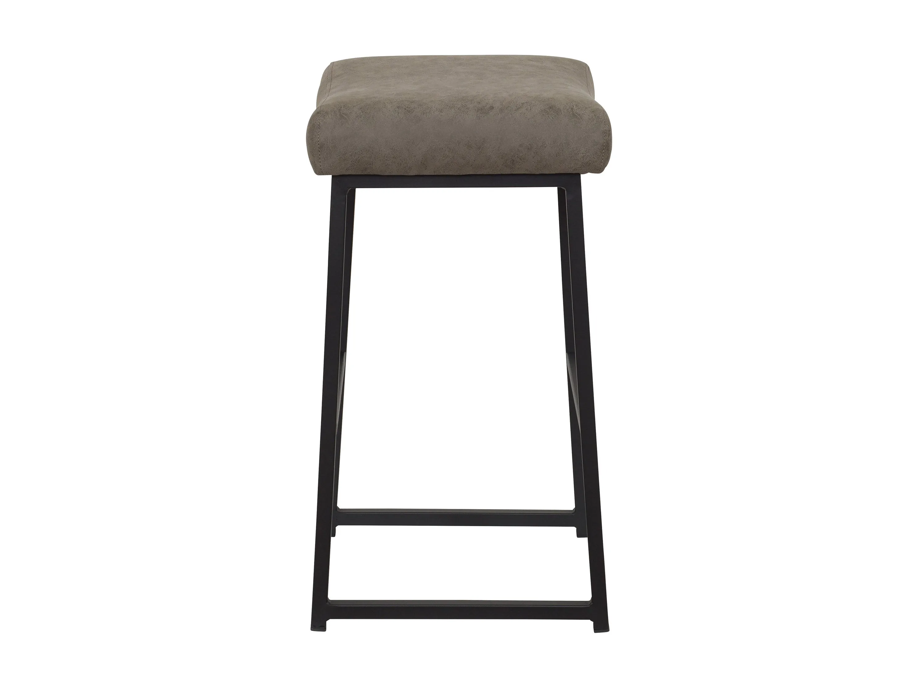 Taupe Backless Bar Stools, Set of 2