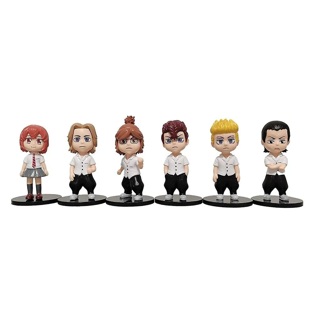 Tokyo Revengers Set of 6 Action Figures | 10 Cms |