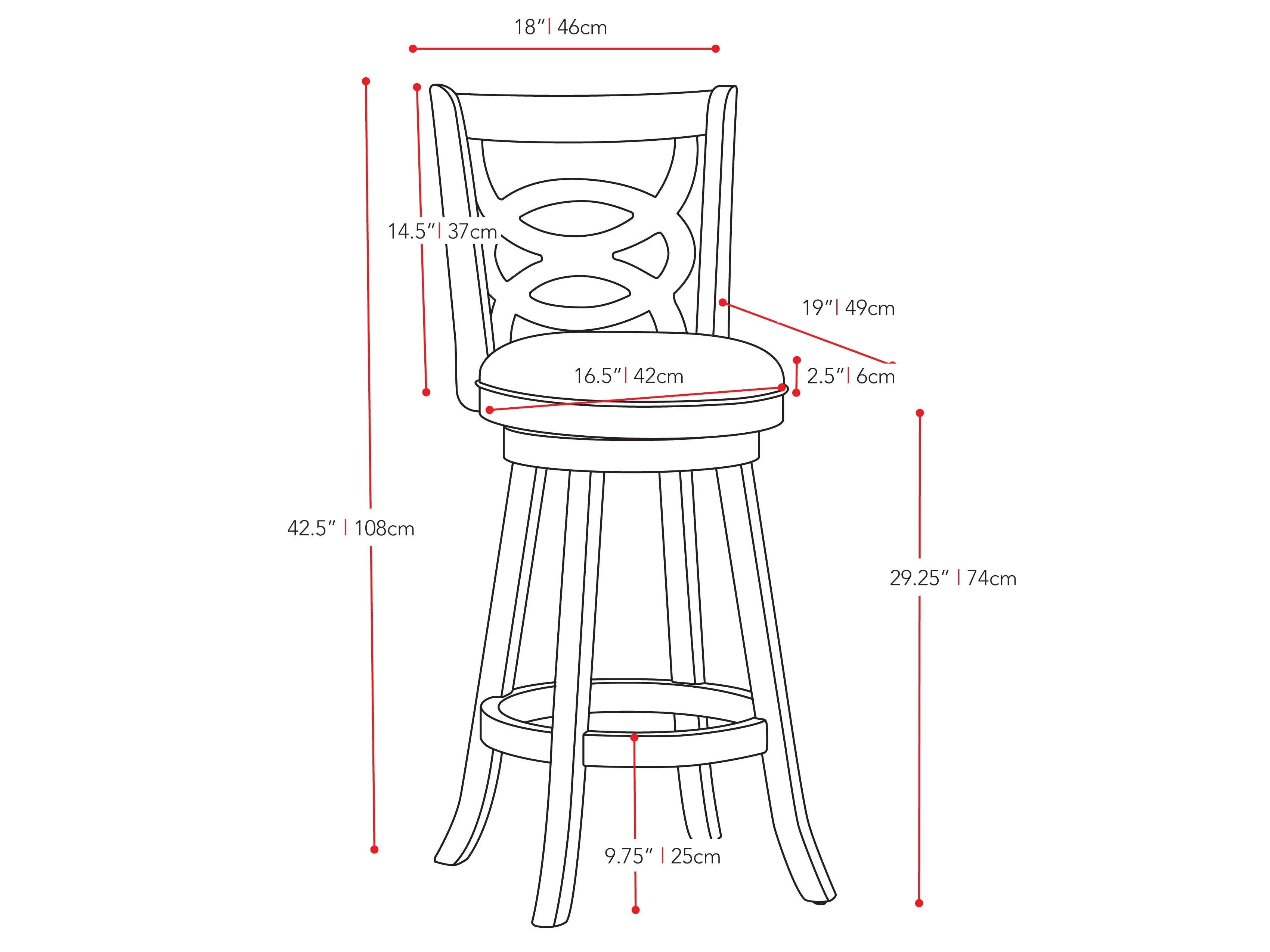 Wood Bar Stools, Bar Height