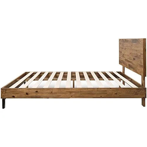 ZINUS Tricia Wood Platform Bed Frame with Adjustable Headboard / Wood Slat Support with No Box Spring Needed / Easy Assembly, Queen